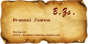 Brassai Zsanna névjegykártya